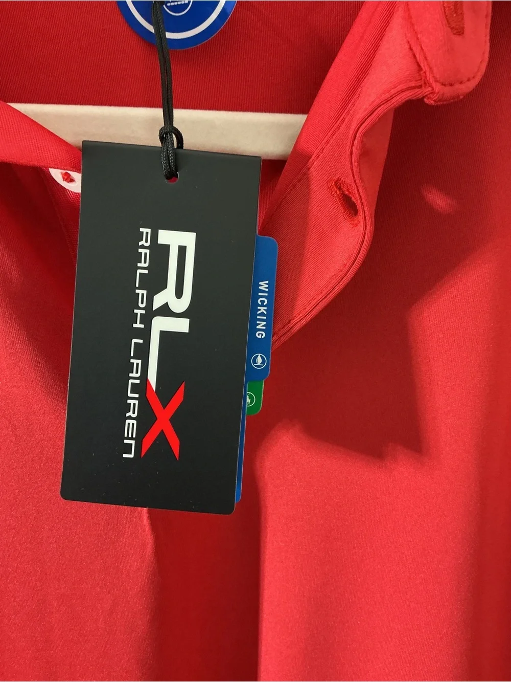 NWT Ralph Lauren RLX Mens Performance Golf Polo Shirt Red Size S MSRP $118